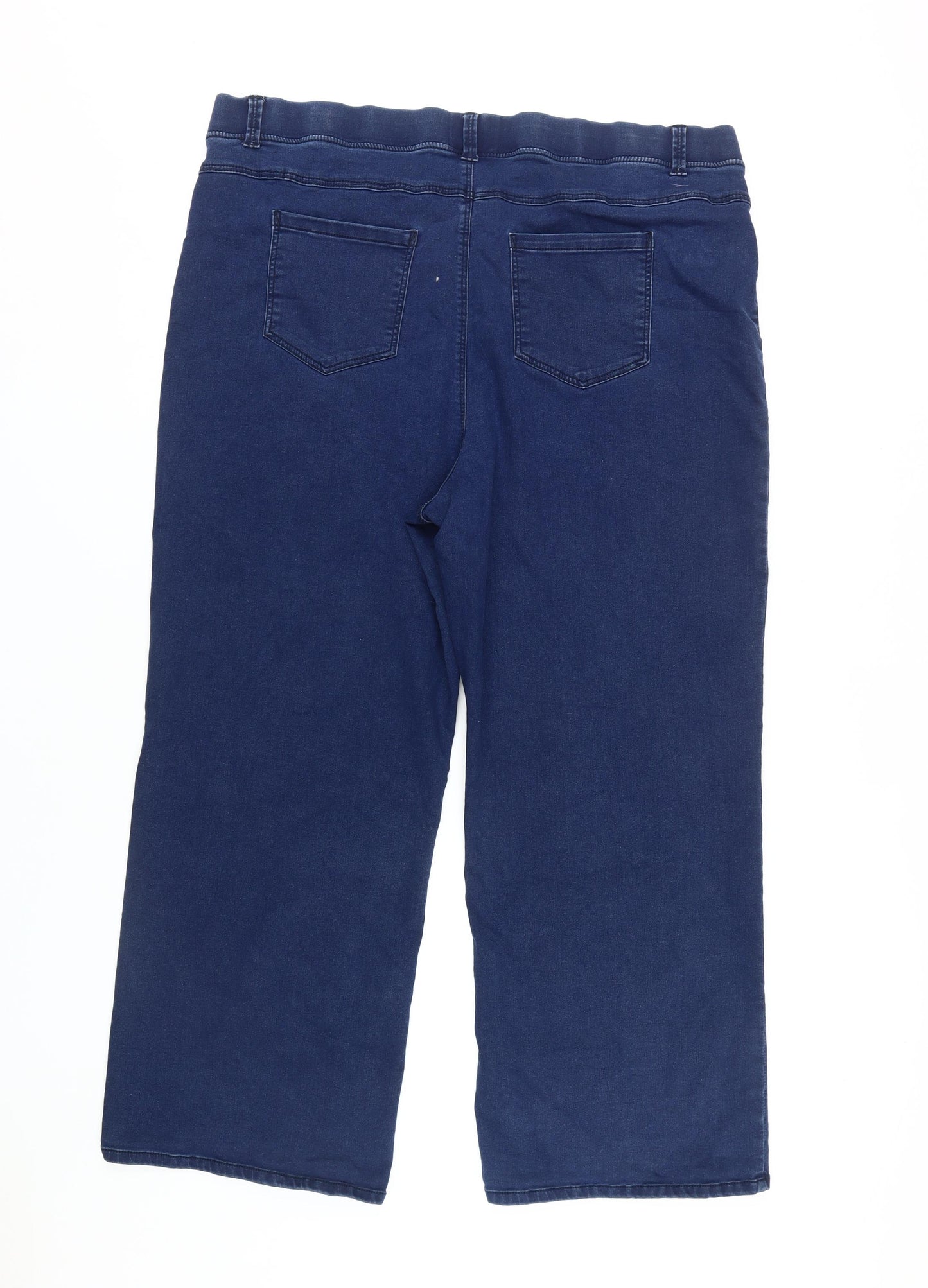 Simply Be Women's Blue Wide-Leg Jeans Size 26