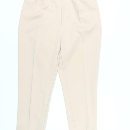 Damart Women's Beige Trousers Size 18, Elastic Waist