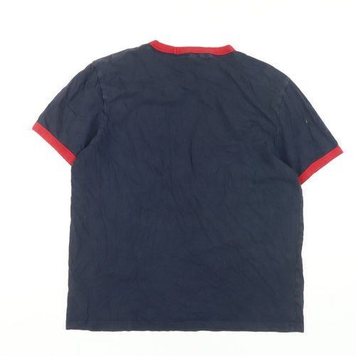 Jack Wills Men's Blue Short Sleeve T-Shirt Size M