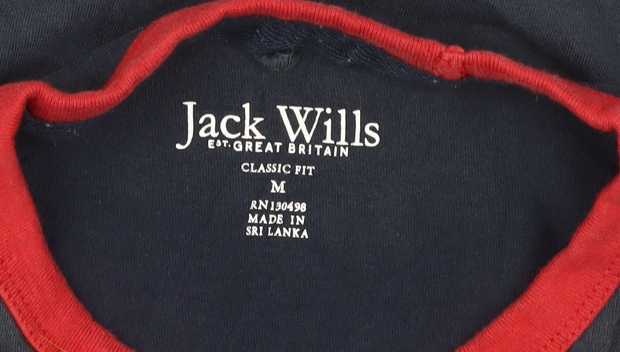 Jack Wills Men's Blue Short Sleeve T-Shirt Size M