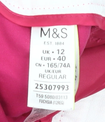 Marks and Spencer Women's Pink Trousers, Size 12