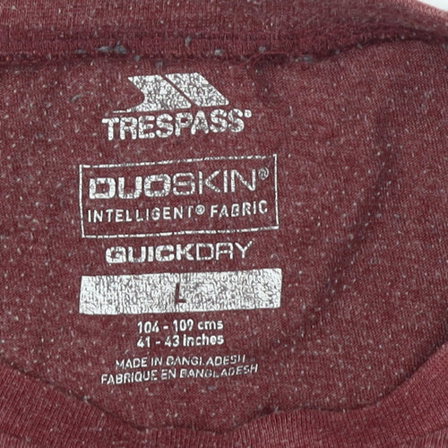 Trespass Men's Red Motorcycle Graphic T-Shirt L