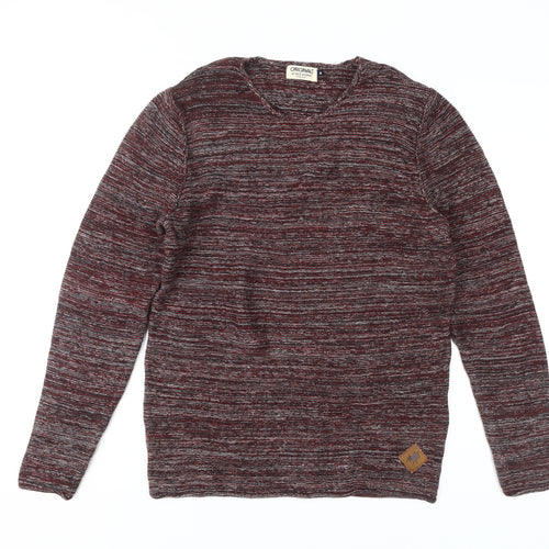 Jack & Jones Men's Red Pullover Jumper Size M