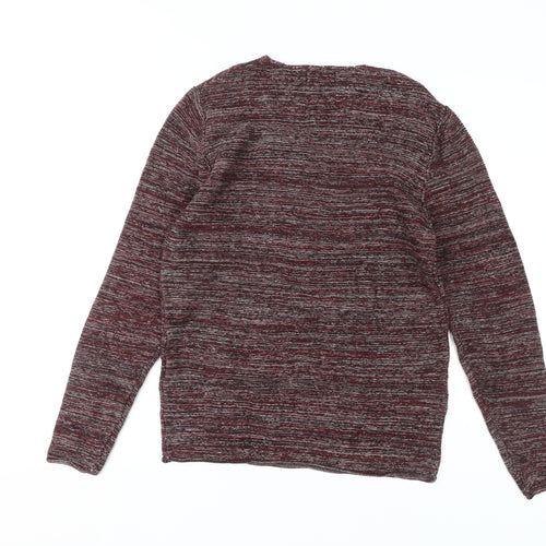 Jack & Jones Men's Red Pullover Jumper Size M