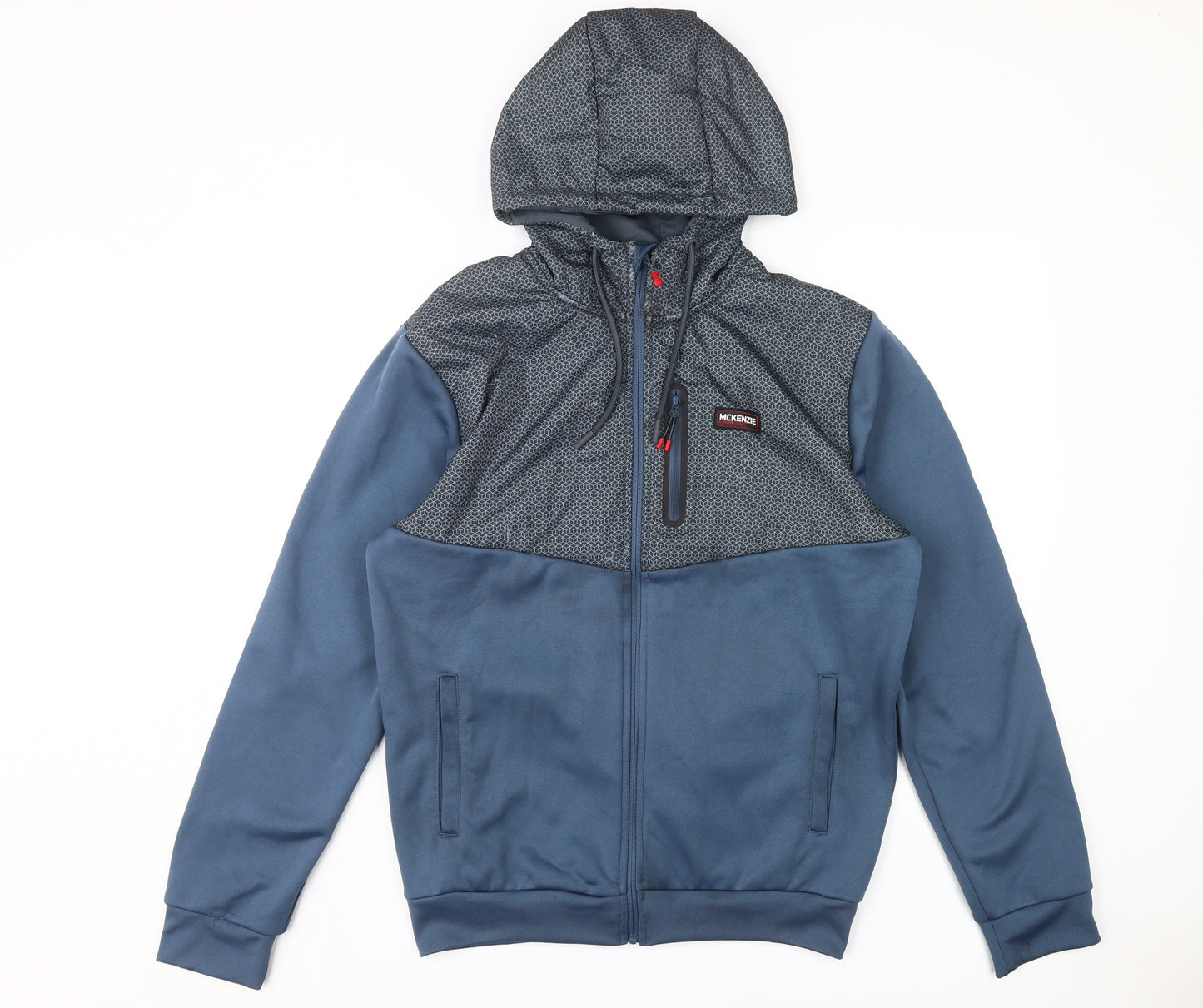 McKenzie Men's Blue Hooded Jacket L