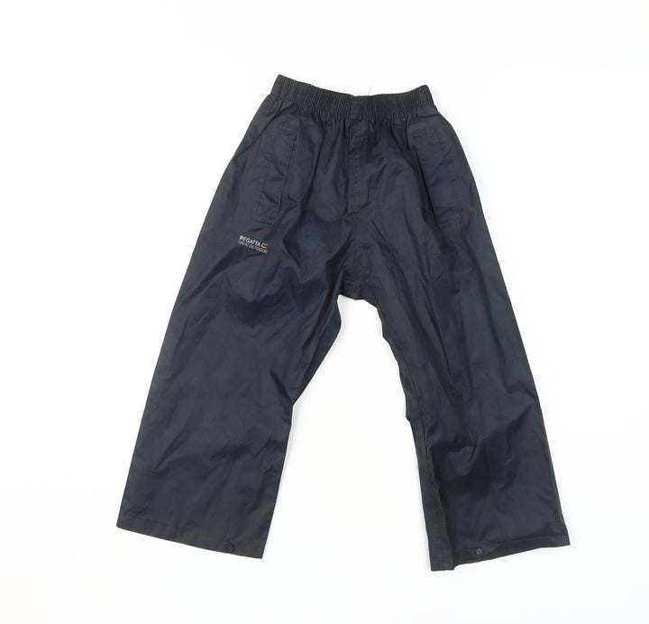 Regatta Boys Black Rain Trousers, 3 Years, Waterproof, Activewear
