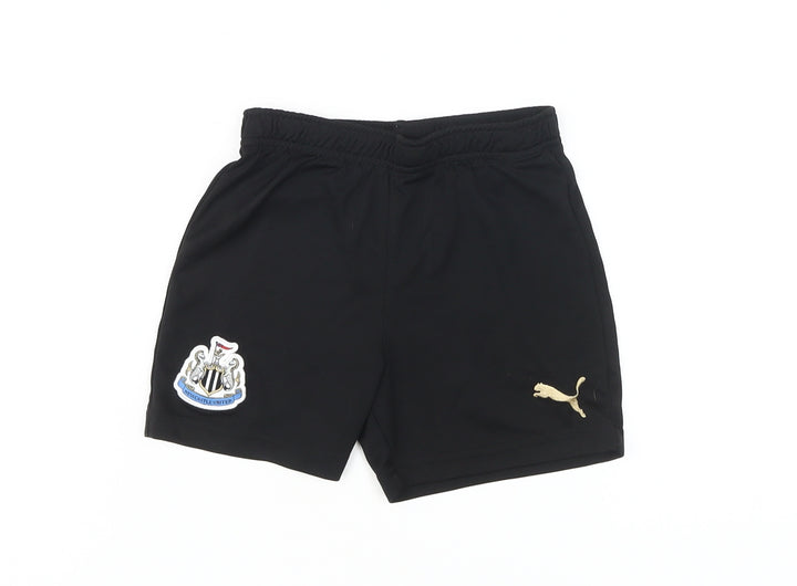 Puma Boys Black Athletic Shorts Size 5-6 Years