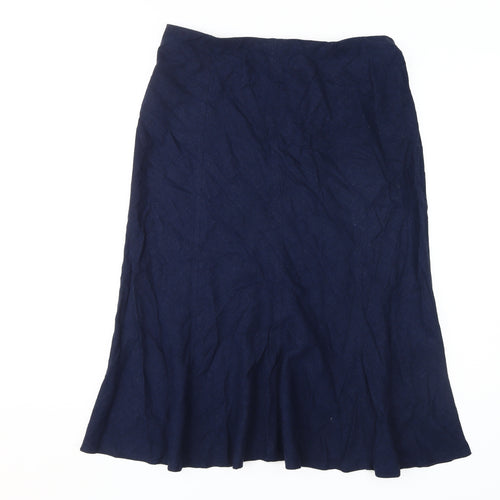 ISLE Collection Blue Midi Skirt Size 14 Women's