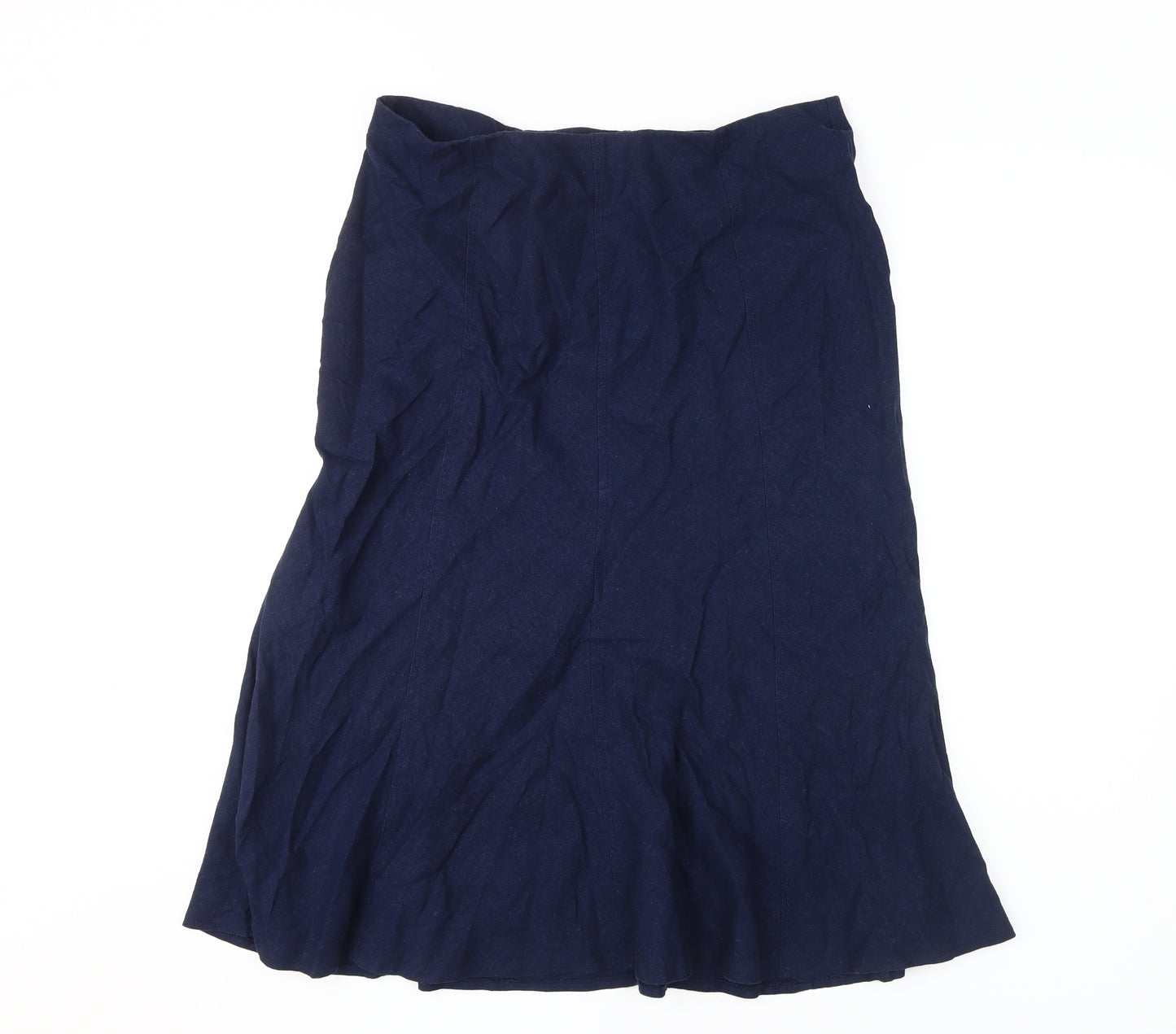 ISLE Collection Blue Midi Skirt Size 14 Women's