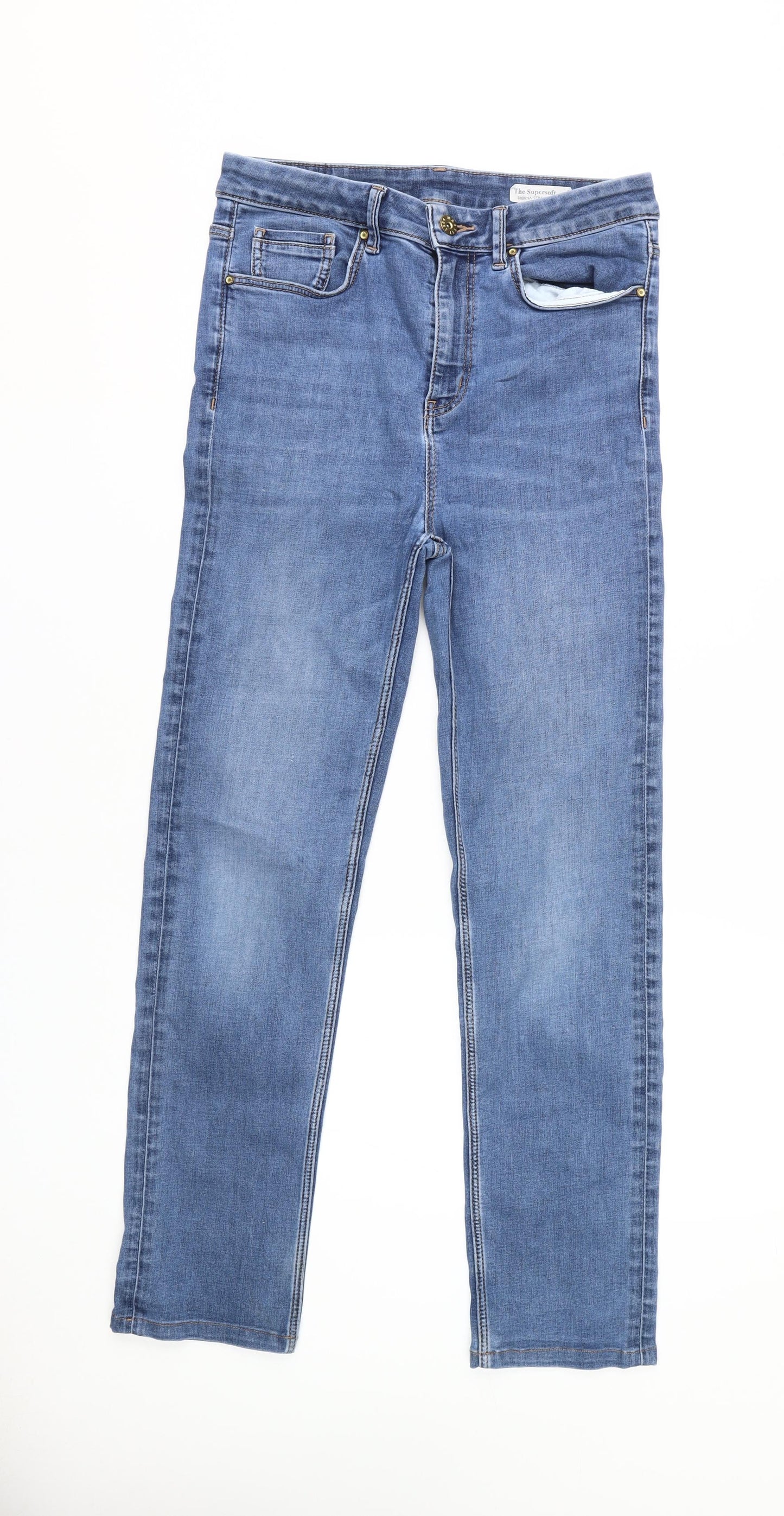 Marks and Spencer Women's Blue Straight Jeans Size 12