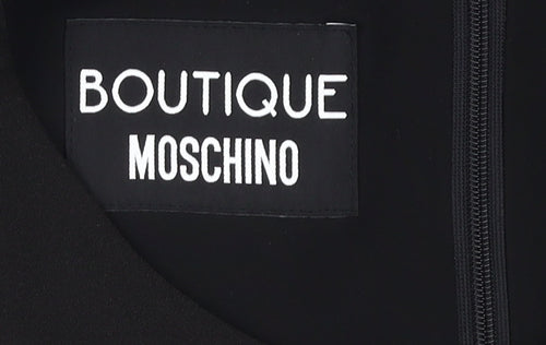 Boutique Moschino Women's Black Sheath Dress Size 8