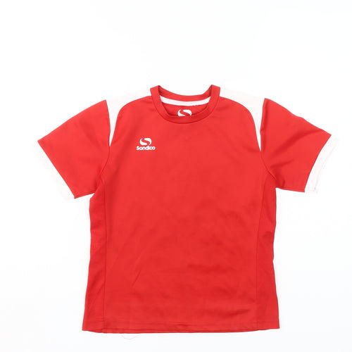Sondico Boys' Red Polyester Sport T-Shirt, Size 7-8