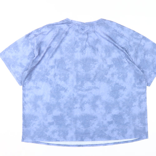 Disney Blue Crew Neck T-Shirt Unisex Adults Size 20