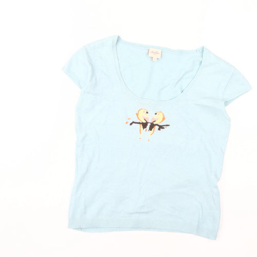 Whistles Women's Blue 100% Cashmere Jumper Size 6