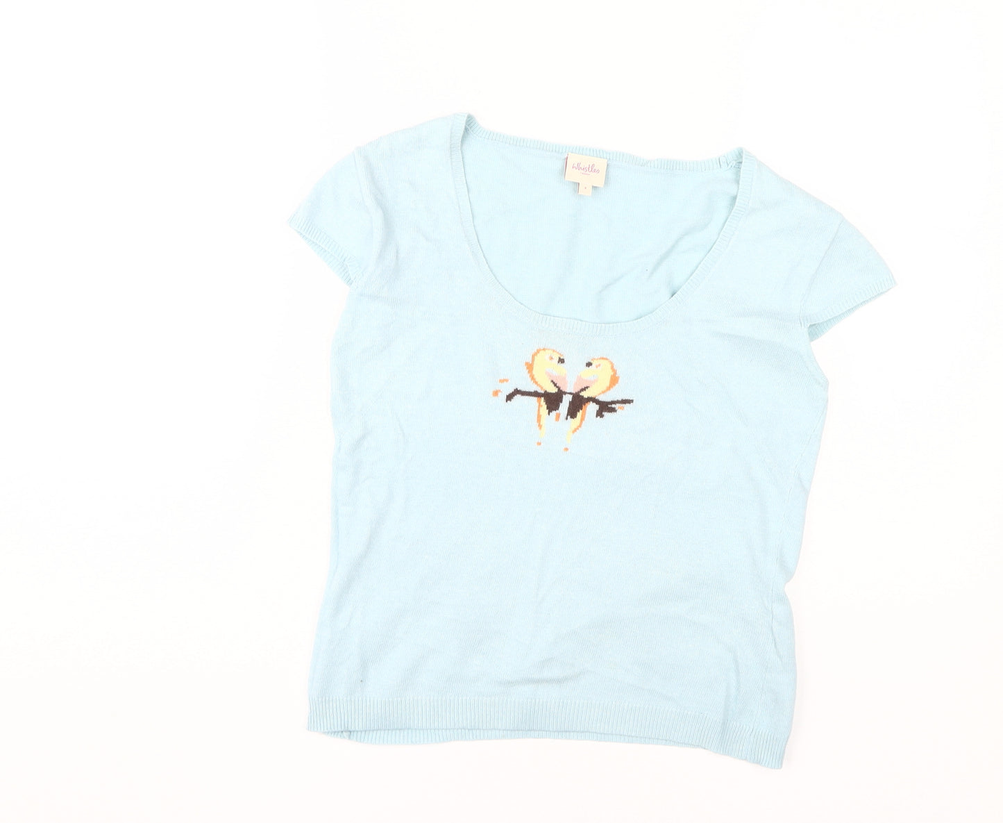 Whistles Women's Blue 100% Cashmere Jumper Size 6