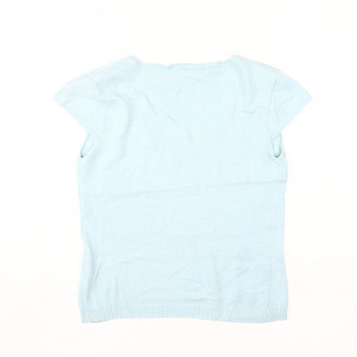 Whistles Women's Blue 100% Cashmere Jumper Size 6