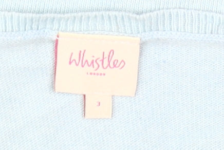 Whistles Women's Blue 100% Cashmere Jumper Size 6