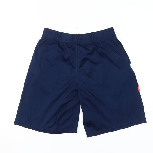 Under Armour Boys Blue Athletic Shorts, Size 10-11, Sports Fit