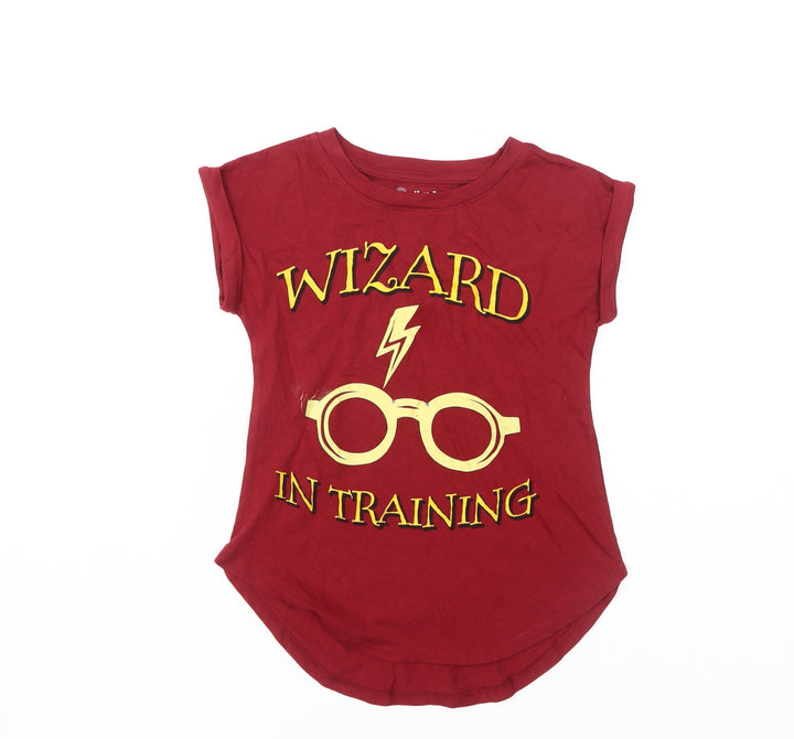 Harry Potter Girls' Red T-Shirt, Wizarding World, 7-8 Years