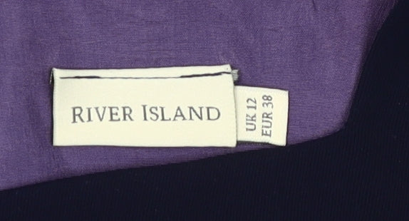 River Island Women's Black Sheath Dress Size 12 Formal