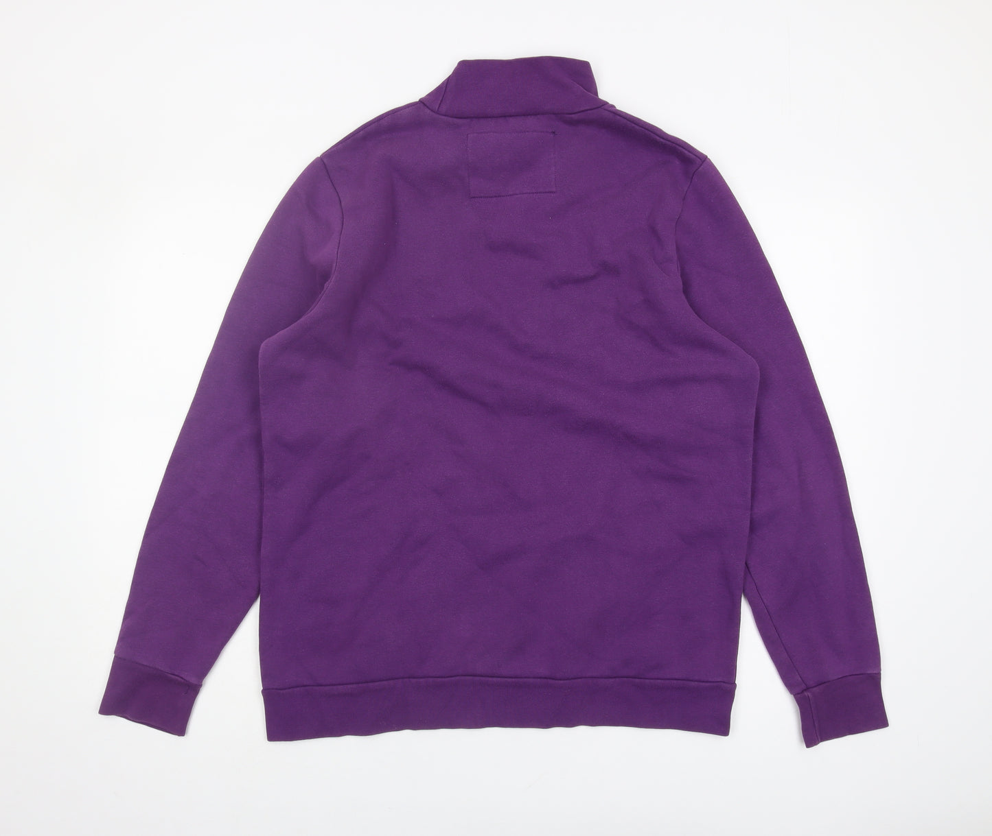 Pull&Bear Men’s Purple High Neck Sweatshirt L