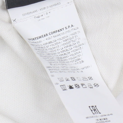 Stone Island Men's White 3XL Polo Long Sleeve