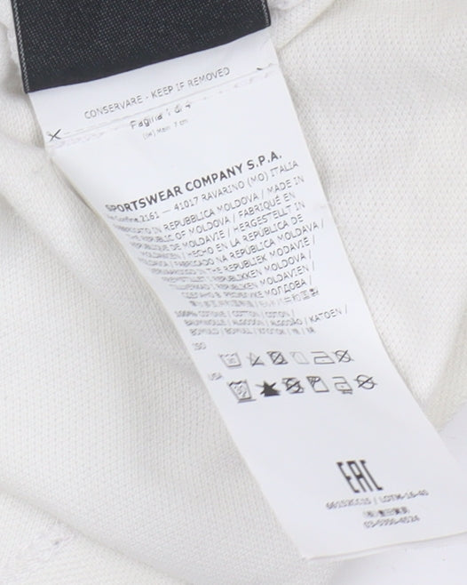 Stone Island Men's White 3XL Polo Long Sleeve