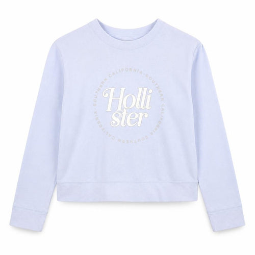 Hollister Women's Blue XS Graphic Print Sweatshirt