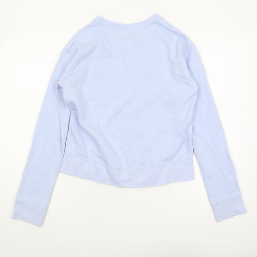 Hollister Women's Blue XS Graphic Print Sweatshirt