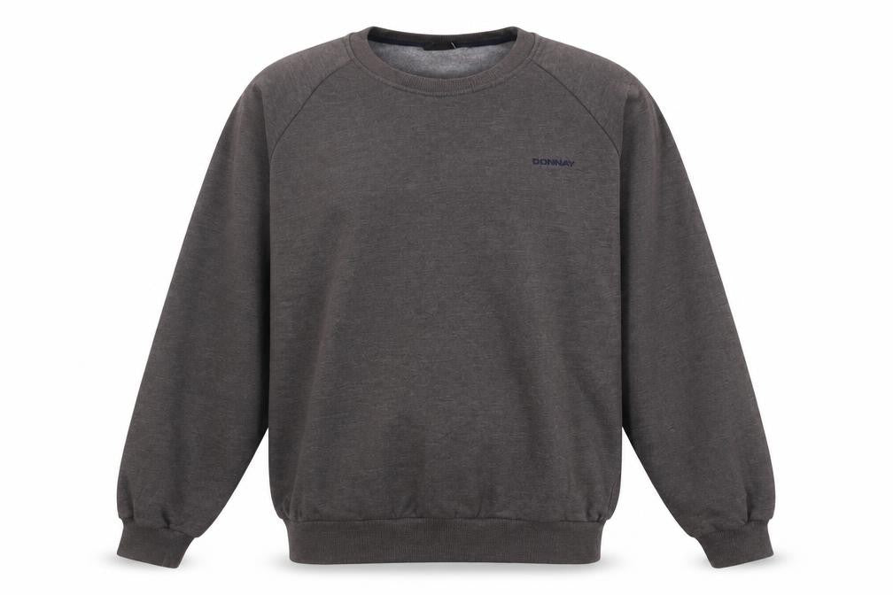 Front view of Donnay Men's Brown Pullover Sweatshirt XL