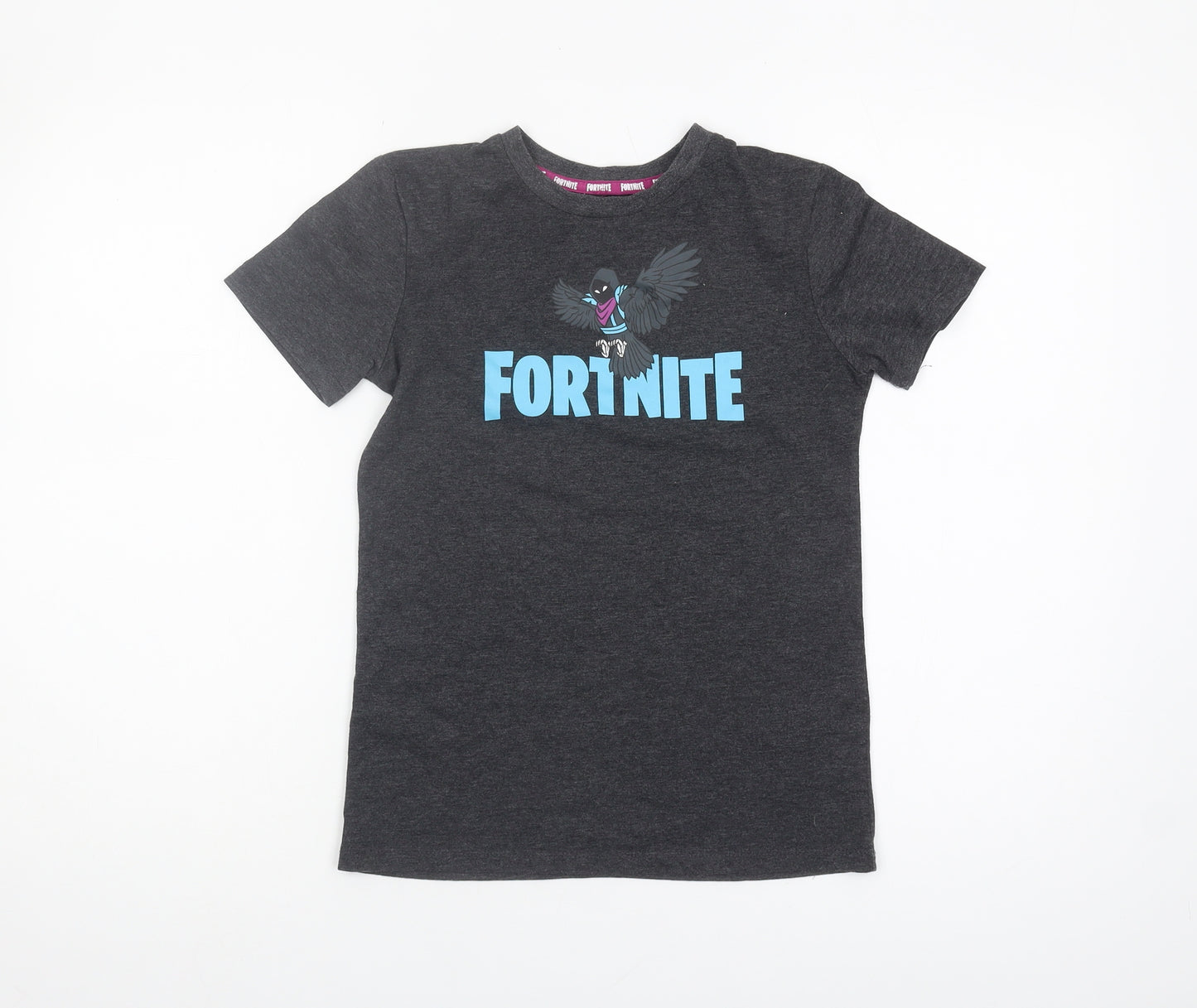 George Boys Black Fortnite T-Shirt, Size S, Casual Graphic Tee