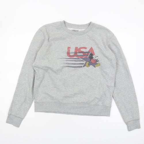 Disney Unisex Grey Pullover Sweatshirt Size S