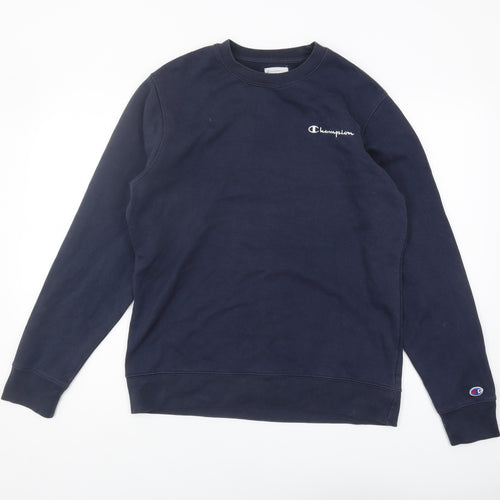 Champion Men's Blue Pullover Sweatshirt M