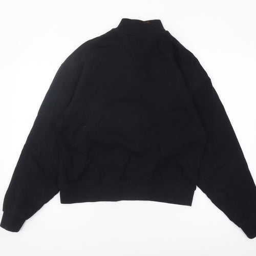 ASOS DESIGN Women's Black 1/4 Zip Sweatshirt Size 8