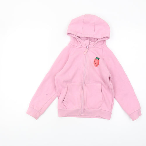 Mountain Warehouse Girls Pink Full Zip Hoodie 2XS