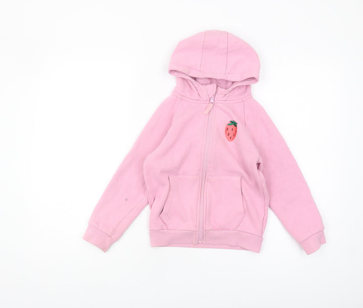 Mountain Warehouse Girls Pink Full Zip Hoodie 2XS
