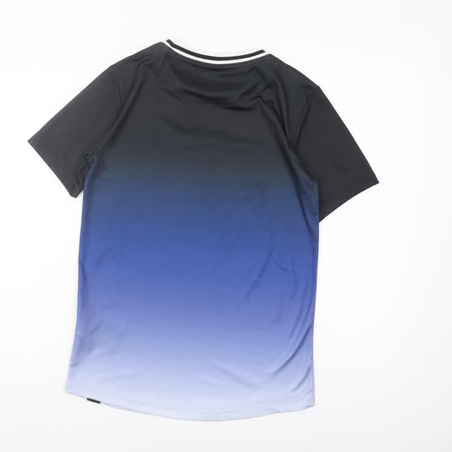 Sonneti Boys Black Crew Neck Colourblock T-Shirt, Size 12-13