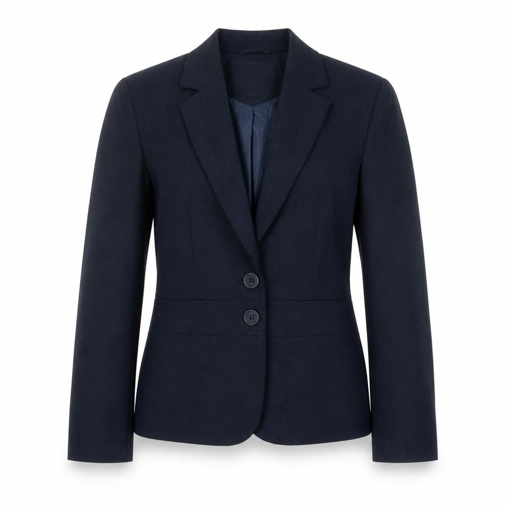 Front view of Next Women's Blue Blazer, size 12, Regular