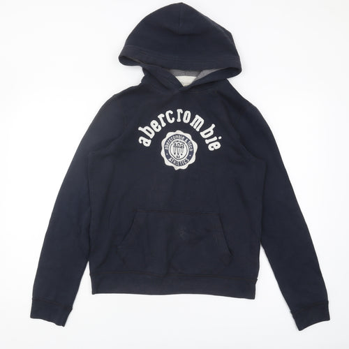 Abercrombie Boys Black Pullover Hoodie Logo XL/16 Years