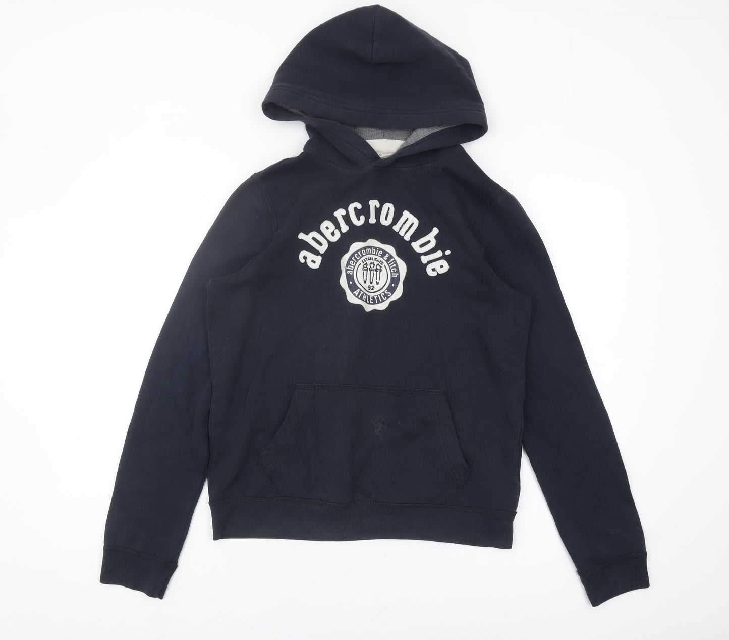 Abercrombie Boys Black Pullover Hoodie Logo XL/16 Years