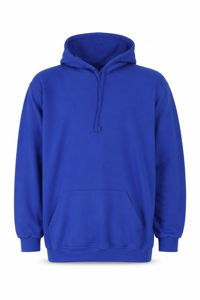 Front view of PRETTYLITTLETHING Men's Blue XL Pullover Hoodie