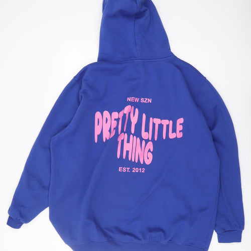 Pretty Little Thing Men's Blue XL Pullover Hoodie