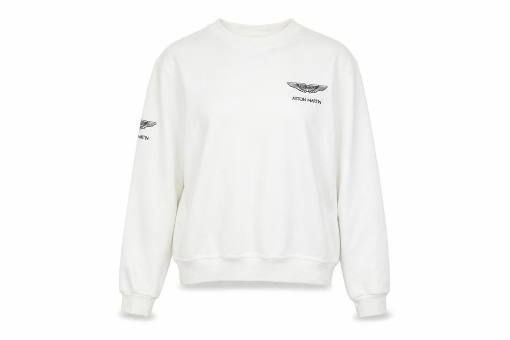 Front view of Uneek White XS Sweatshirt unisex adults pullover