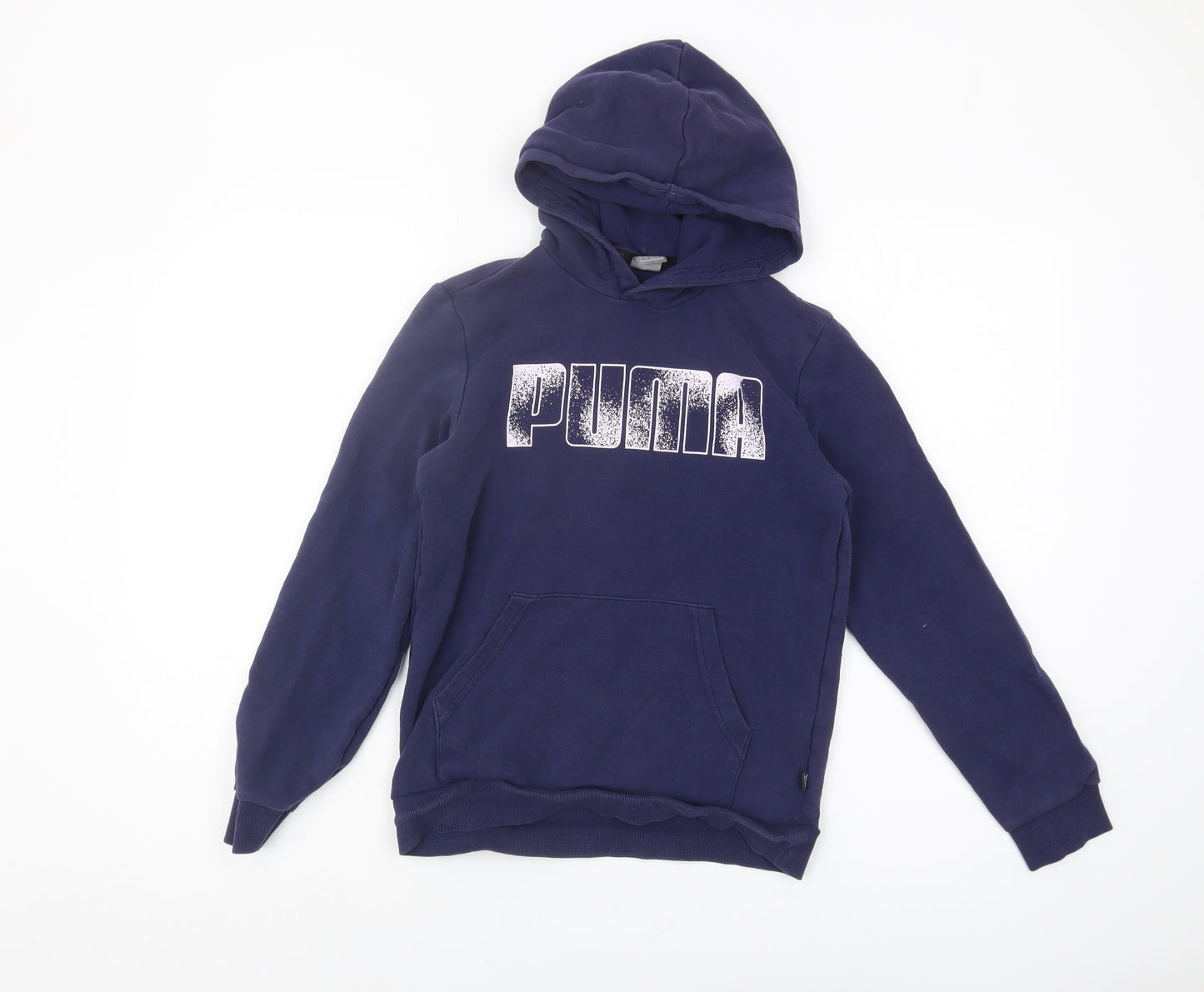 Puma Boys Blue Hoodie 11-12 Years Pullover with Logo