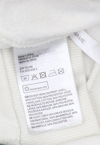 H&M Girls Ivory Harry Potter Pullover Hoodie, Size 10-12