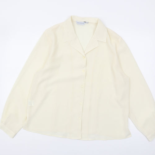 Amalia Montijano Women's Ivory Blouse Size 22