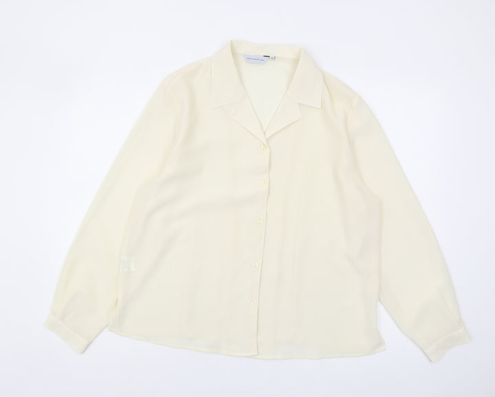 Amalia Montijano Women's Ivory Blouse Size 22