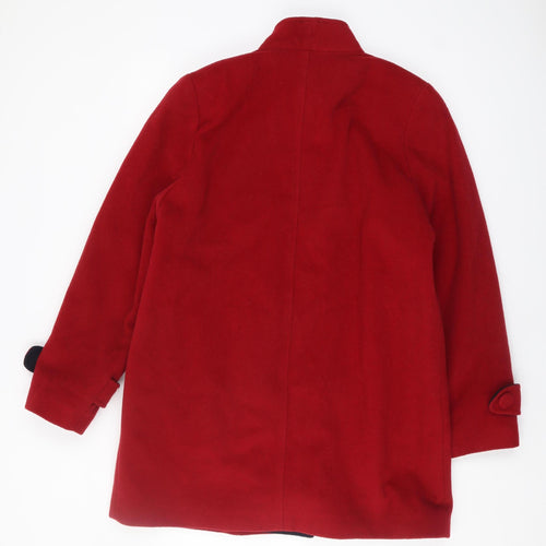 EWM Women's Red Pea Coat Size 12 - Classic Style