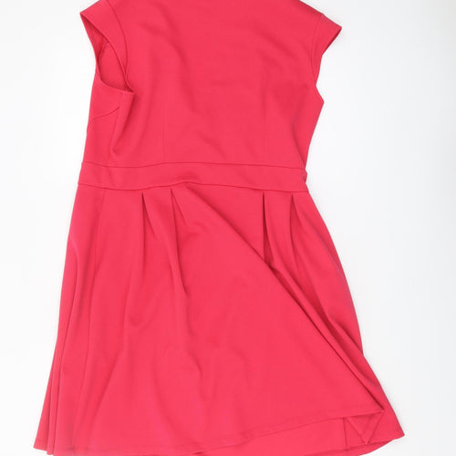 Dorothy Perkins Red Fit & Flare Dress, Size 16