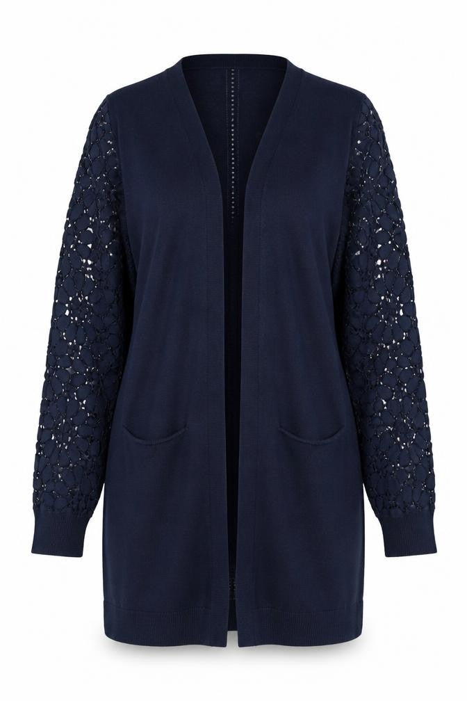Front view of Grace & Mila Women's Blue Cardigan -, size M